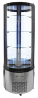 Omcan RS-CN-0400-R circular refrigerated showcase angle view