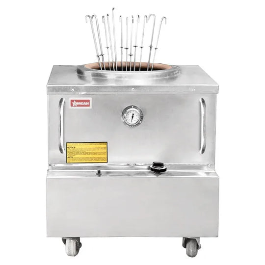 Omcan CE-IN-24X24 natural gas stainless steel tandoor clay oven
