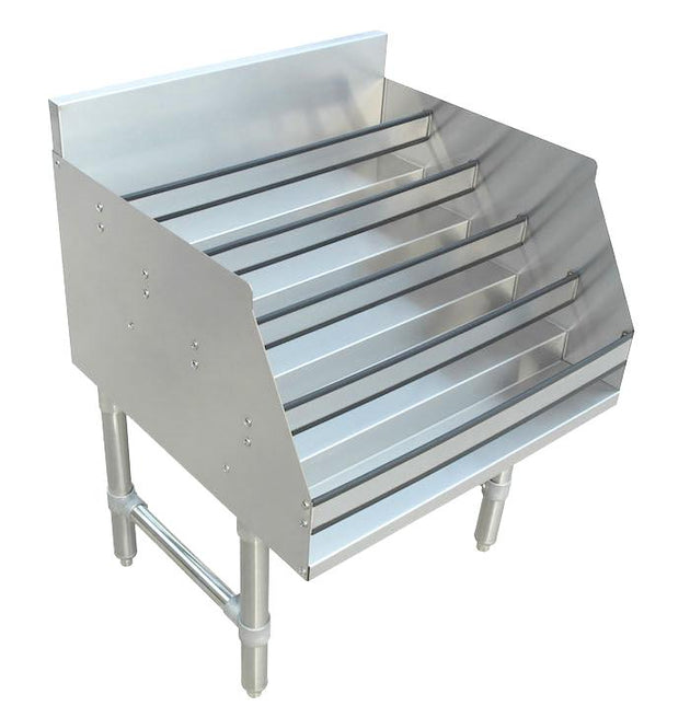 Omcan 43479 24 inch 5 tier stainless steel liquor display rack