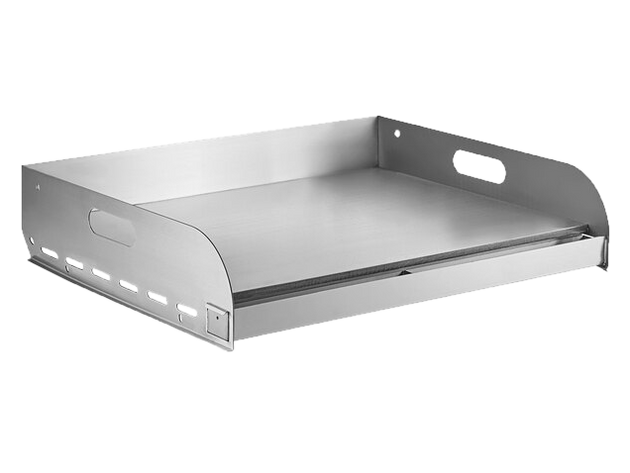 Omcan 47843 30 inch stainless steel griddle plate top for outdoor BBQ grill
