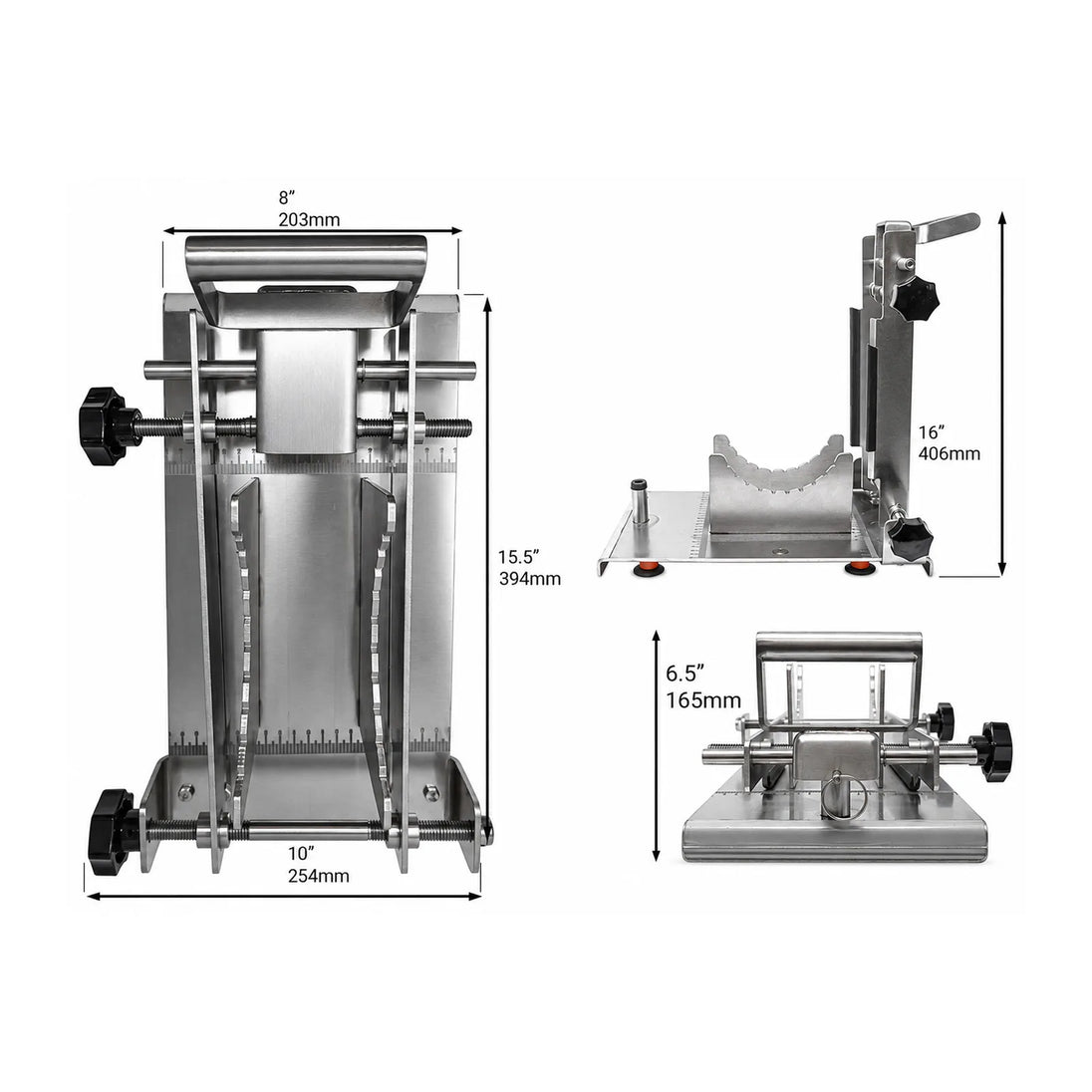 Omcan 48890 tabletop stainless steel pineapple guillotine manual cutting machine