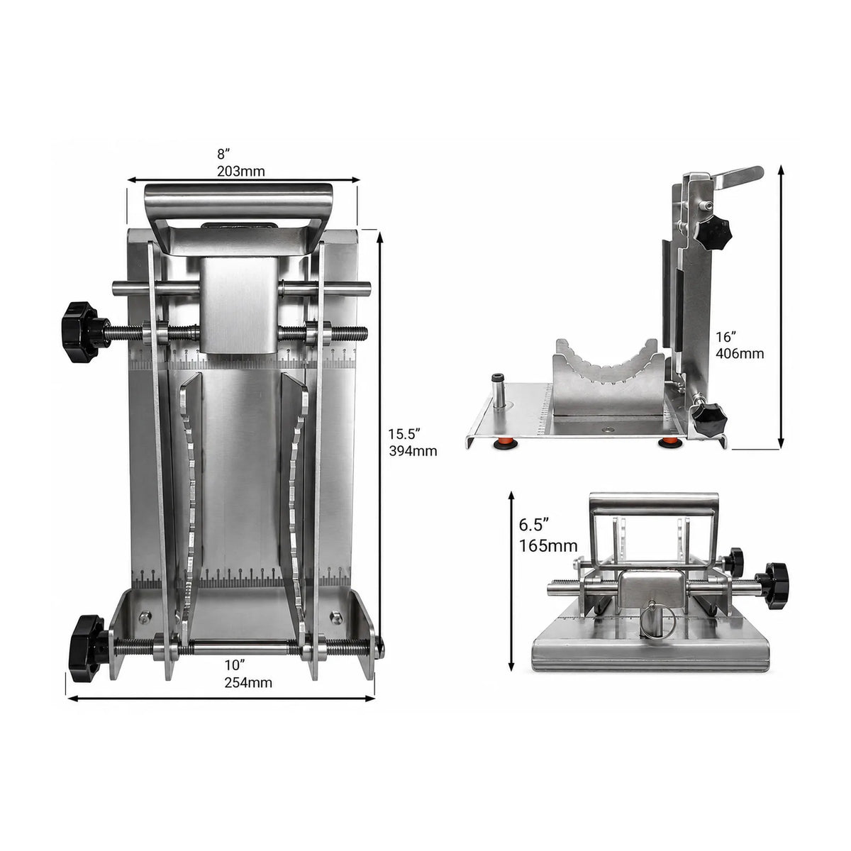 Omcan 48890 tabletop stainless steel pineapple guillotine manual cutting machine