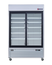 Omcan RE-CN-0045-HC display refrigerator angled view