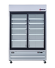 Omcan RE-CN-0045-HC display refrigerator angled view