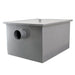 Omcan 48140 epoxy coated steel grease trap with 50 lb capacity