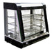 Omcan DW-CN-0686 countertop display warmer with three shelves and sliding doors