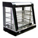 Omcan DW-CN-0686 countertop display warmer with three shelves and sliding doors