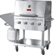 Omcan CE-CN-0030-S LP outdoor BBQ grill alternate view