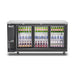 Migali Industries C-BB72SG-HC 72 Inch Back Bar Refrigerator Glass Doors Stainless Steel — Supplyza