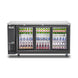 Migali Industries C-BB72SG-HC 72 Inch Back Bar Refrigerator Glass Doors Stainless Steel — Supplyza