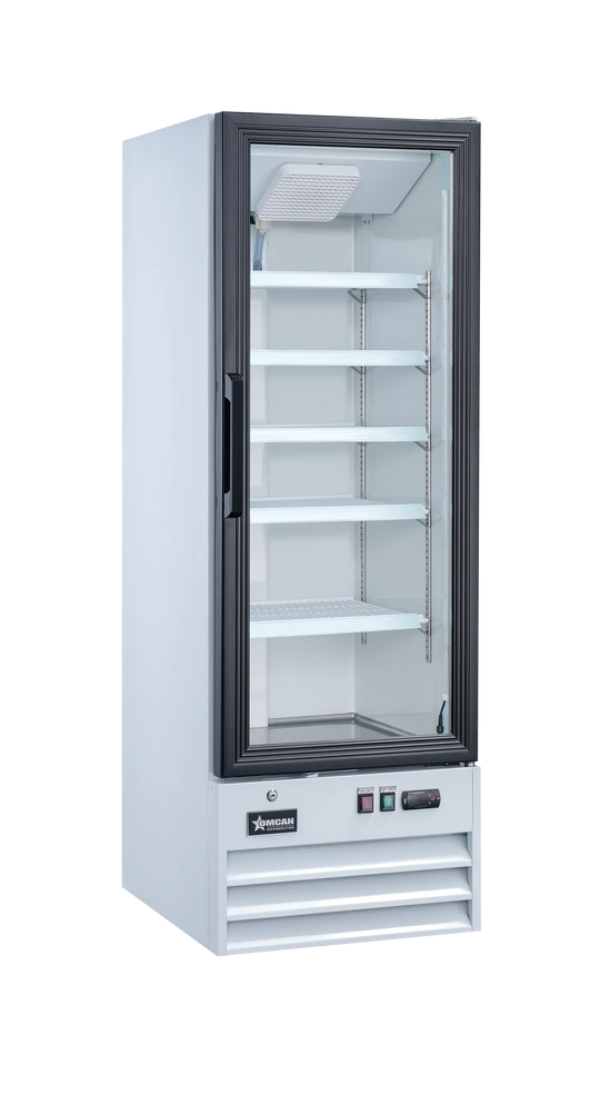 Omcan RE-CN-0009-HC glass door display refrigerator alternate view