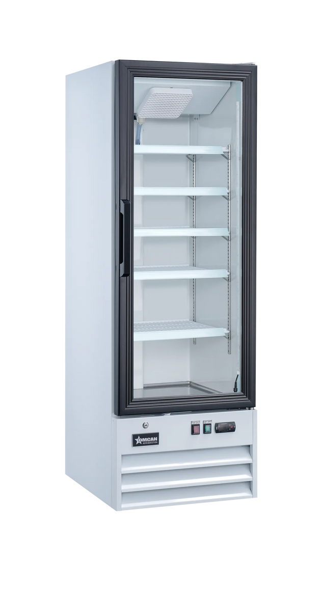 Omcan RE-CN-0009-HC glass door display refrigerator alternate view