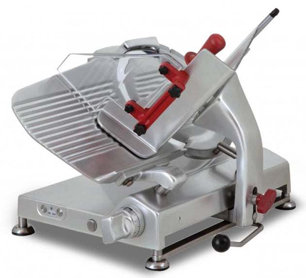 Omcan C330/N ETL-NSF Omas 13 inch gear driven meat slicer with Plexiglass protection