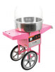 Omcan CF-CN-0520-T candy floss machine on mobile trolley with stainless steel bowl