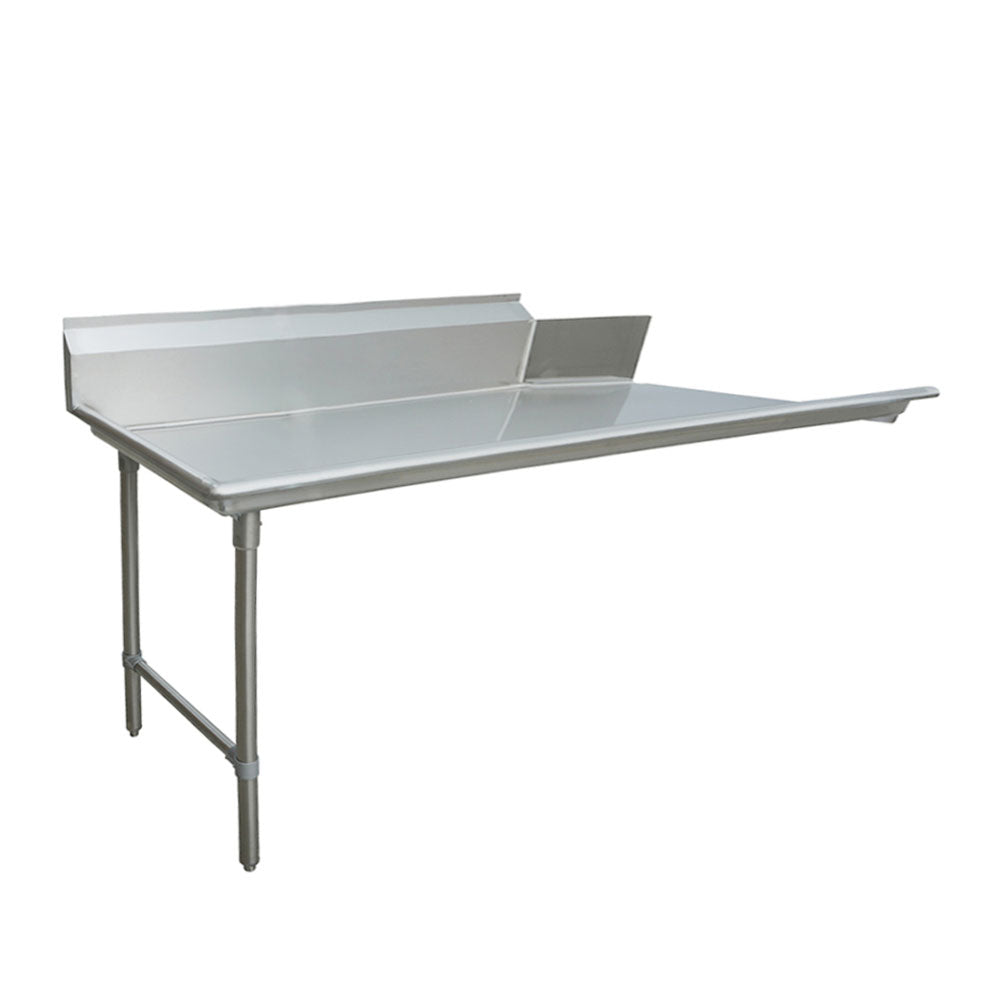 Omcan 47746 72 inch left side clean dish table stainless steel