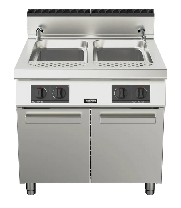 Omcan CE-IT-0090 Trento natural gas double tank pasta cooker