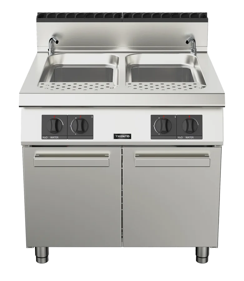 Omcan CE-IT-0090 Trento natural gas double tank pasta cooker