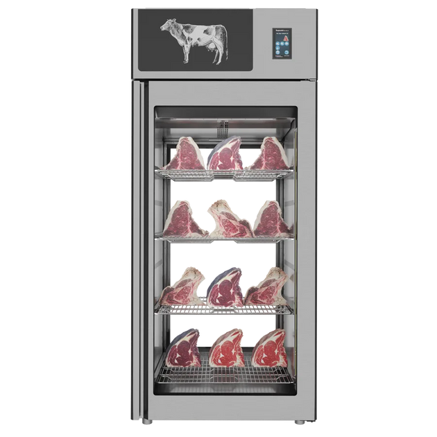Omcan PI3AION09TTI Stagionello Dry Age 3.0 900 L dry aging cabinet 2-glass view