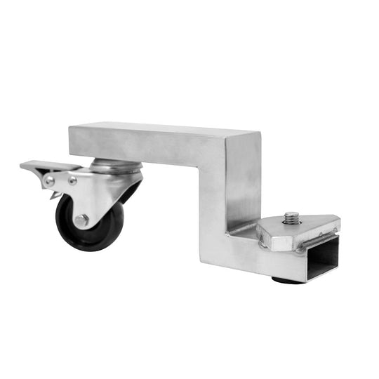 Omcan 69578 Talsa stainless steel swivel caster with brake for 95 lb sausage stuffers
