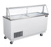 Omcan FR-CN-0089 89 inch ice cream dipping display freezer with sneeze guard