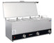 Omcan FW-CN-0253 triple sauce pot warmer with three 2.5 L pots