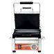 Omcan PG-CN-0515-R single panini grill with grooved plates