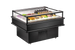 Omcan RE-CN-1200C 50 inch refrigerated island showcase in black