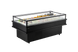 Omcan RE-CN-1800C 73 inch refrigerated island top-open showcase in black