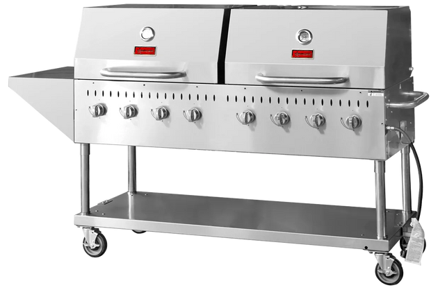 Omcan CE-CN-0060-S LP 60 inch propane outdoor BBQ grill