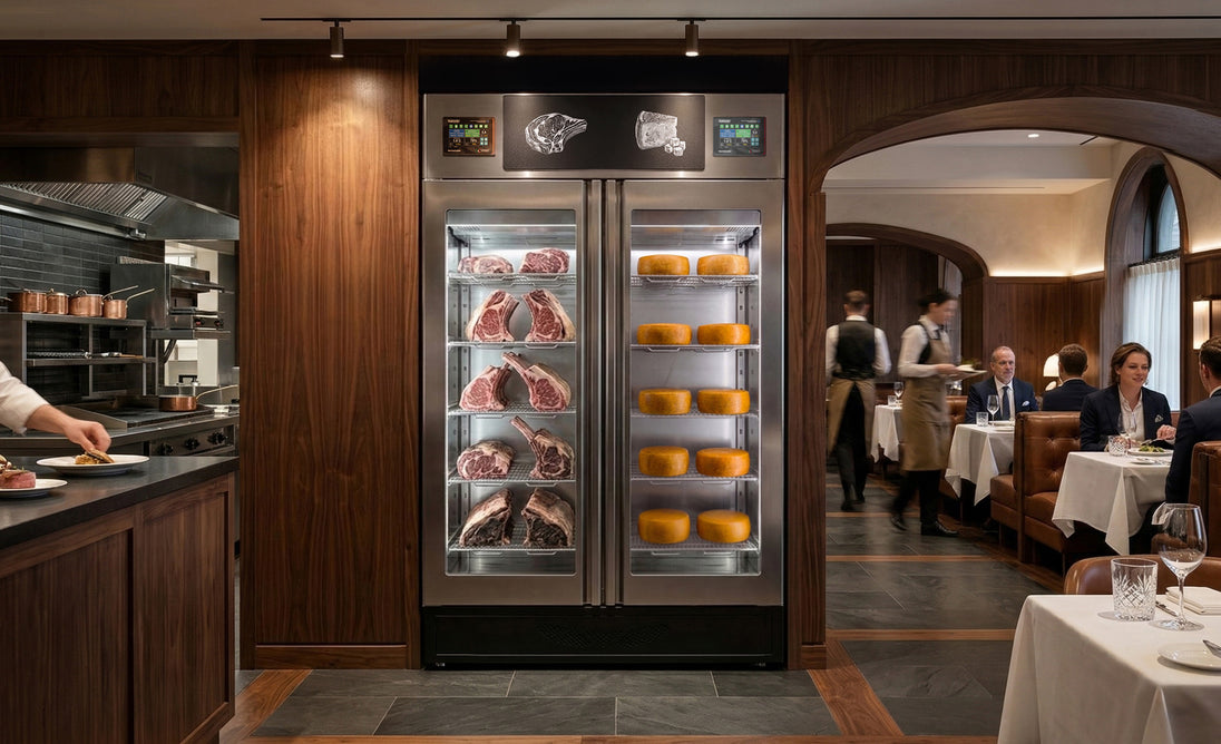 Omcan MATTWI4.0 Stagionello 4.0 twin 100 kg plus 100 kg curing cabinet