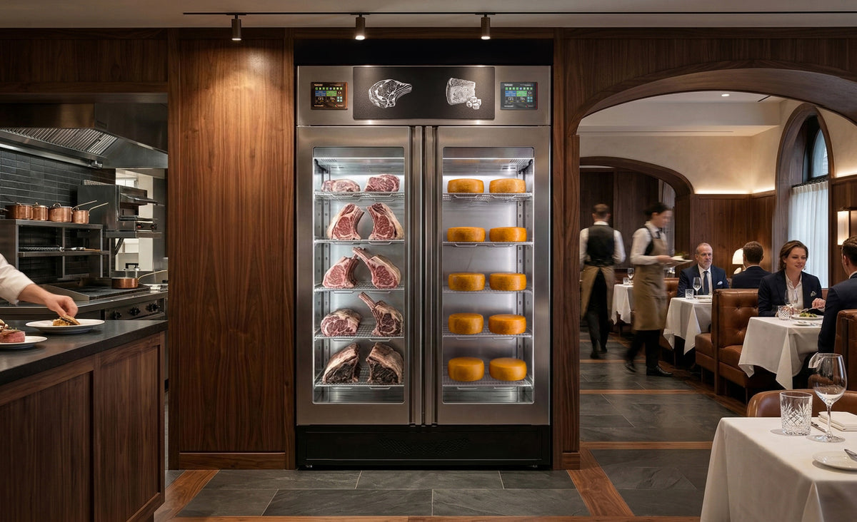Omcan MATTWI4.0 Stagionello 4.0 twin 100 kg plus 100 kg curing cabinet