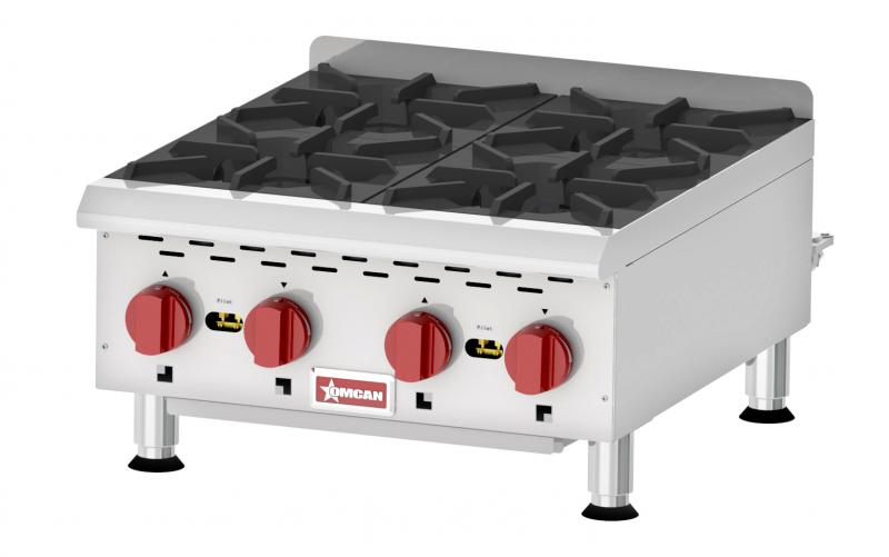 Omcan CE-CN-HP424M countertop gas hot plate with four burners