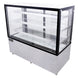 Omcan RS-CN-0471-S 60 inch square glass refrigerated floor display case