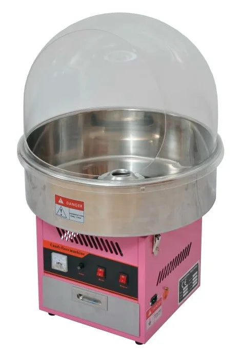 Omcan CF-CN-0720 countertop candy floss machine with 28 inch stainless steel bowl