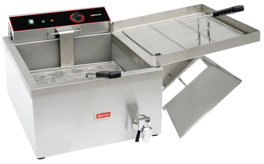 Omcan CE-CN-3300-F countertop electric donut and funnel cake fryer 25 lb