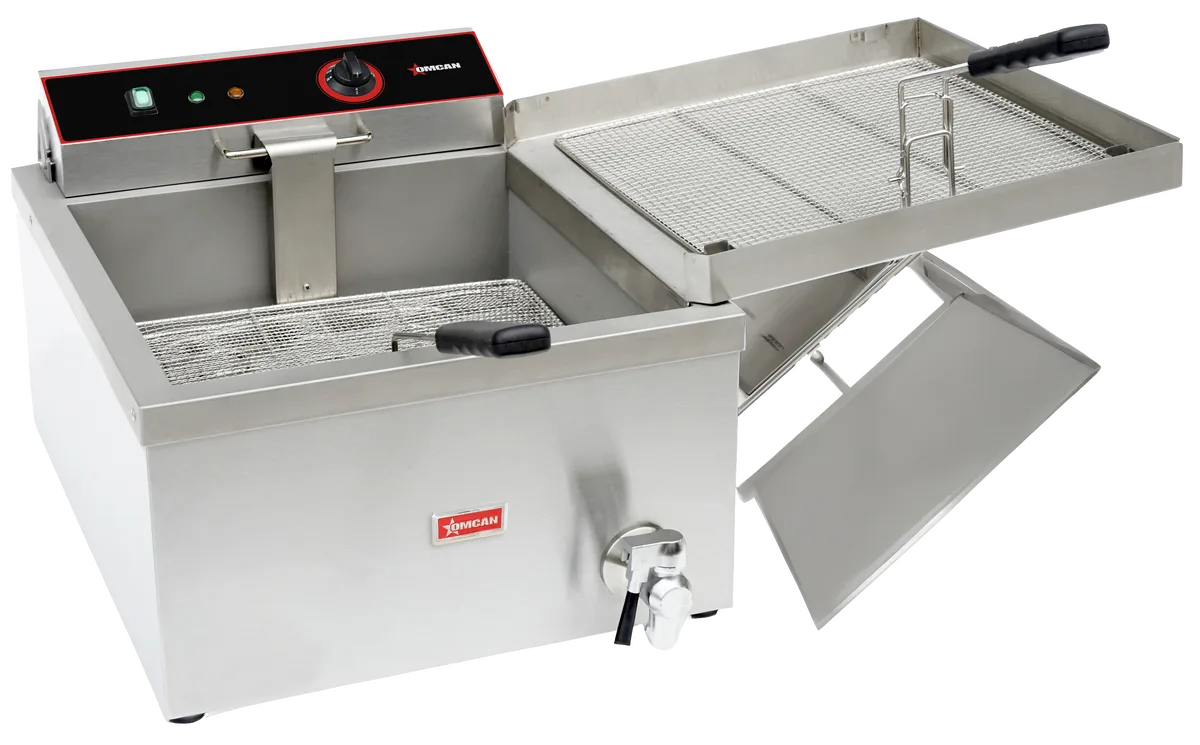 Omcan CE-CN-3300-F countertop electric donut and funnel cake fryer 25 lb