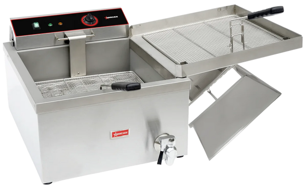 Omcan CE-CN-3300-F countertop electric donut and funnel cake fryer 25 lb