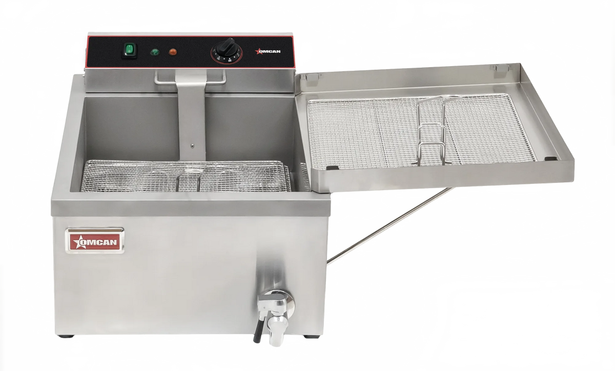 Omcan CE-CN-1700-F countertop electric donut and funnel cake fryer