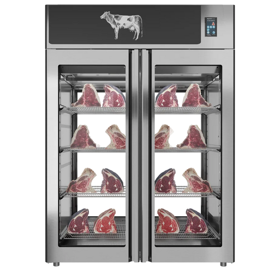 Omcan PI3AION14TTI Stagionello Dry Age 3.0 1400 L dry aging cabinet 2-glass view