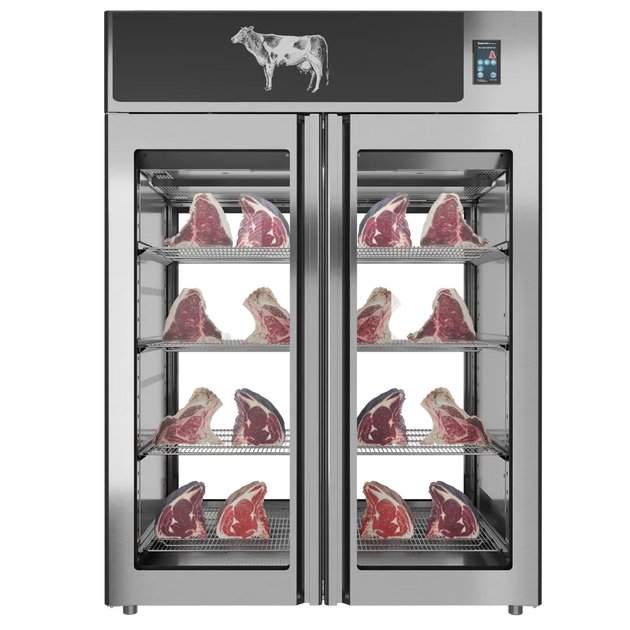 Omcan PI3AION14TTI Stagionello Dry Age 3.0 1400 L dry aging cabinet 2-glass view