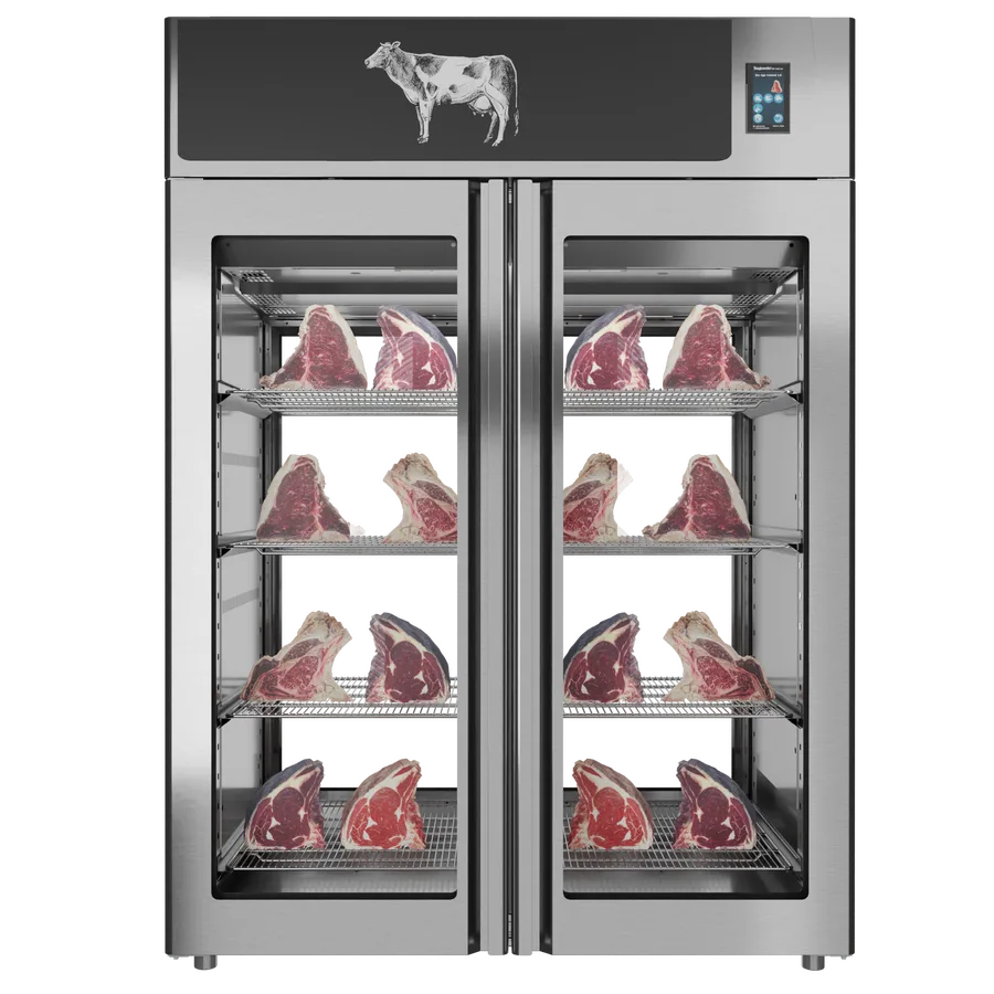 Omcan PI3AION14TTI Stagionello Dry Age 3.0 1400 L dry aging cabinet 2-glass view