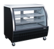 Omcan RS-CN-0120-B 47 inch black sliding door floor refrigerated showcase