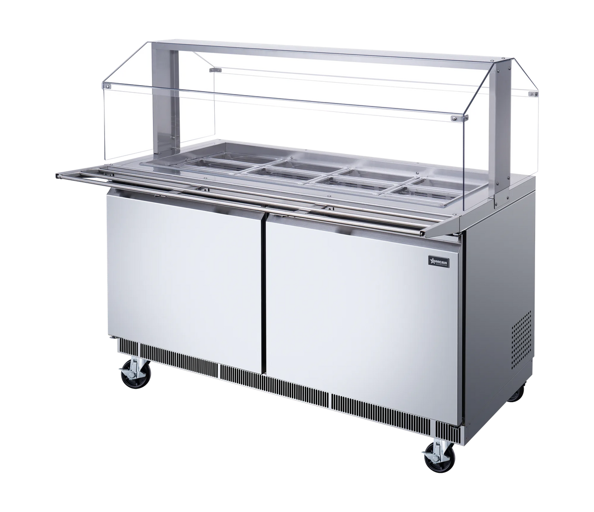 Omcan PT-CN-1524-S-HC salad bar additional view