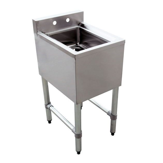 Omcan 44600 one compartment stainless steel underbar sink