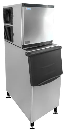 Omcan IC-CN-0329 22 inch air cooled ice maker with 275 lb bin