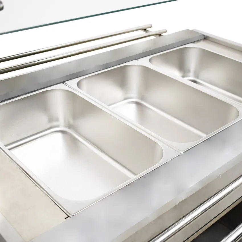 Omcan DW-CN-1210 steam table alternate view