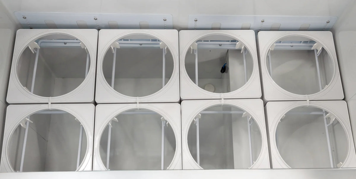 Omcan FR-CN-0068 dipping display freezer angle view