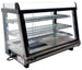 Omcan DW-CN-0136 35 inch countertop display warmer with three shelves and sliding doors