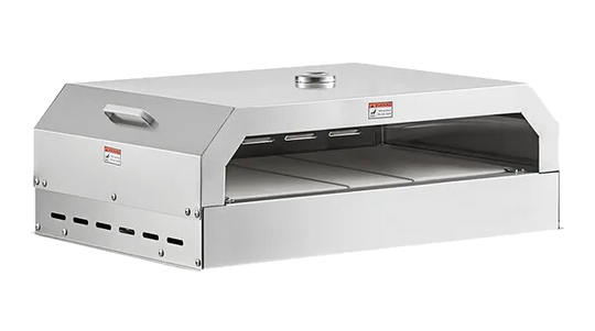 Omcan 47850 36 inch stainless steel pizza oven for outdoor BBQ grill
