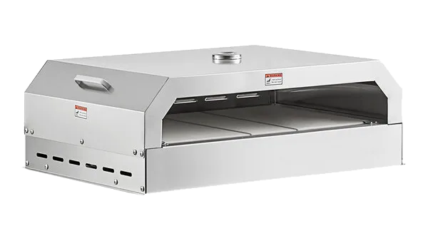 Omcan 47850 36 inch stainless steel pizza oven for outdoor BBQ grill